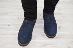Туфли мужские Affinity 1585-229 синие замша (последний 44 размер)