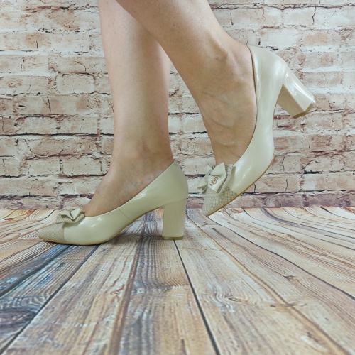 Туфлі жіночі бежеві шкіра Polann1687останній 35 розмір