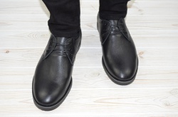 Туфлі чоловічі Affinity 1690-111 чорні шкіра на шнурках