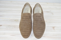 Туфлі чоловічі Miratti 1793-216-589 коричневі нубук (останній 44 розмір)