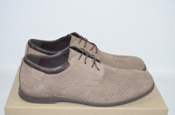 Туфлі чоловічі Affinity 1805-260 бежеві нубук на шнурках