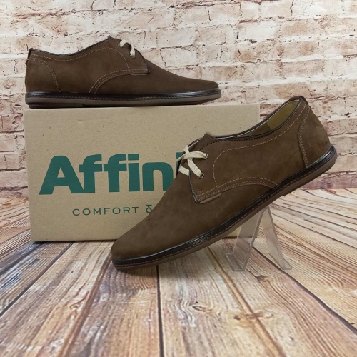 Туфлі чоловічі Affinity 1842-261 коричневі нубук на шнурках