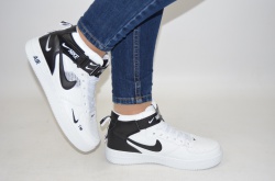 Кросівки підліткові унісекс Nike Air Force 19-03-1 білі шкіра (останній 36 розмір)