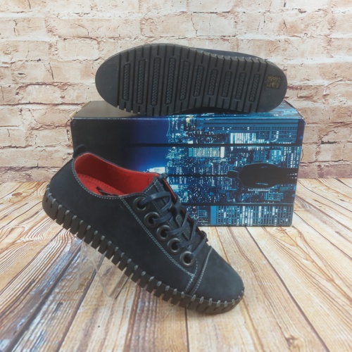 Туфлі чоловічі Prime N Shoes19-031-70270 темно-сині нубук