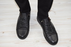Туфлі чоловічі Prime N Shoes 19-032-30110 чорні шкіра (останній 41 розмір)