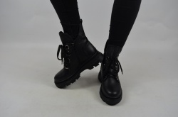 Ботинки женские зимние Teona 19144-1 чёрные кожа (последний 37 размер)