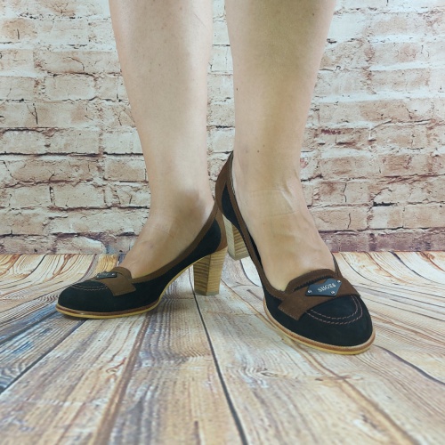 Туфлі жіночі чорні замша It Girl199-1, останній 38 розмір