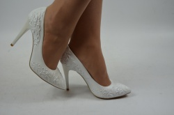 Туфлі жіночі It Girl 2229-10-1028 білі шкіра весільні розміри 35,36