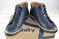Ботинки мужские зимние Affinity 2599-12 синие кожа (последний 40 размер)