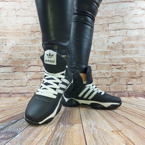 Ботинки подростковые спортивные SAV CROS 307 чёрные нубук