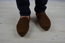Туфлі-мокасини чоловічі Belvas 325-44 коричневі нубук, розміри 40,41