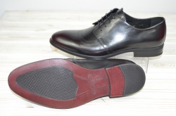 Туфлі чоловічі IKOS 3366-9 чорні шкіра на шнурках