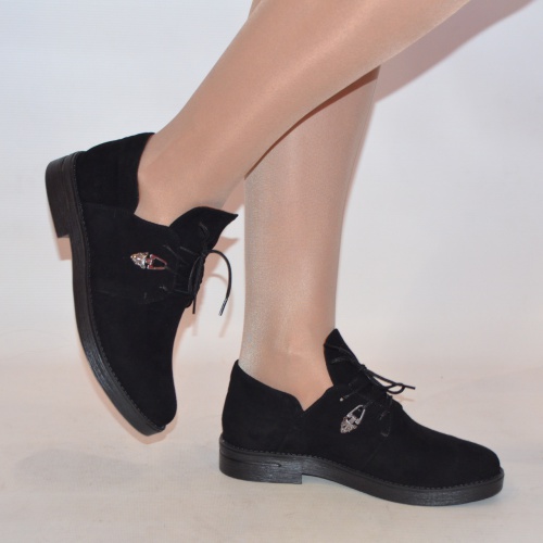 Туфлі жіночі ILONA 457-661 чорні замшеві