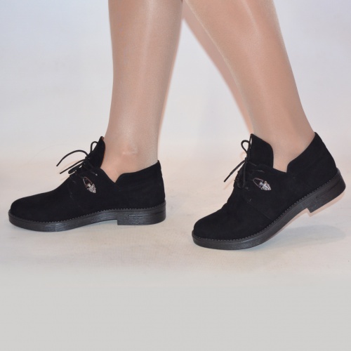 Туфлі жіночі ILONA 457-661 чорні замшеві