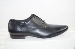 Туфлі чоловічі шкіра чорні Miratti 4927 (останній 44 розмір)