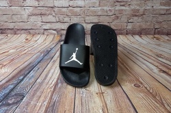 Тапки мужские летние чёрные Nike Jordan Black 522