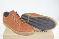 Туфли мужские Step Wey 5579-1 коричневые нубук на шнурках