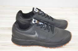 Кроссовки мужские Nike 580593 (реплика) чёрные экокожа