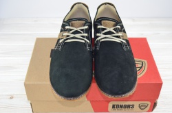 Туфлі чоловічі Konors 621-3-18 чорні нубук розміри 42,45