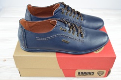 Туфлі чоловічі Konors 655-7-9 сині шкіра (останній 44 розмір)