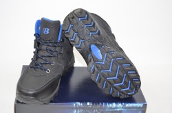 Ботинки подростковые зимние спортивные Bona 694Л-2-6 чёрные нубук