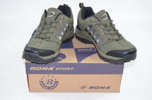 Кросівки чоловічі Bona 713В зелені нубук