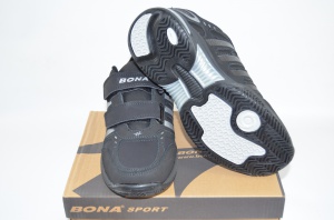 Кросівки підліткові Bona 716Д-2 чорні нубук