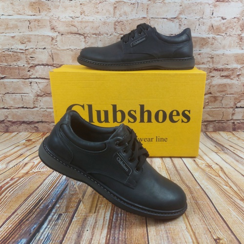 Туфли мужские ClubShoes 76-1 чёрные кожа на шнурках