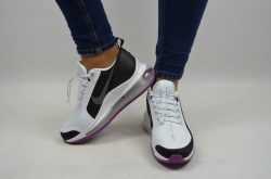 Кросівки підліткові жіночі NIKE AIR MAX 849560-106 (репліка) біло-чорні на балонах