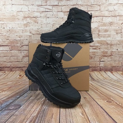 Ботинки мужские BONA 900Д-6 чёрные нубук