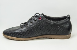 Туфлі чоловічі EGO LINE 14261 чорні шкіра на шнурках (останній 41 розмір)