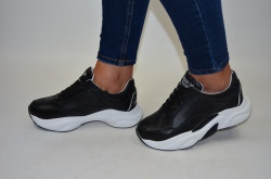 Кросівки жіночі DITAS К-23 чорні шкіра розміри 36,41